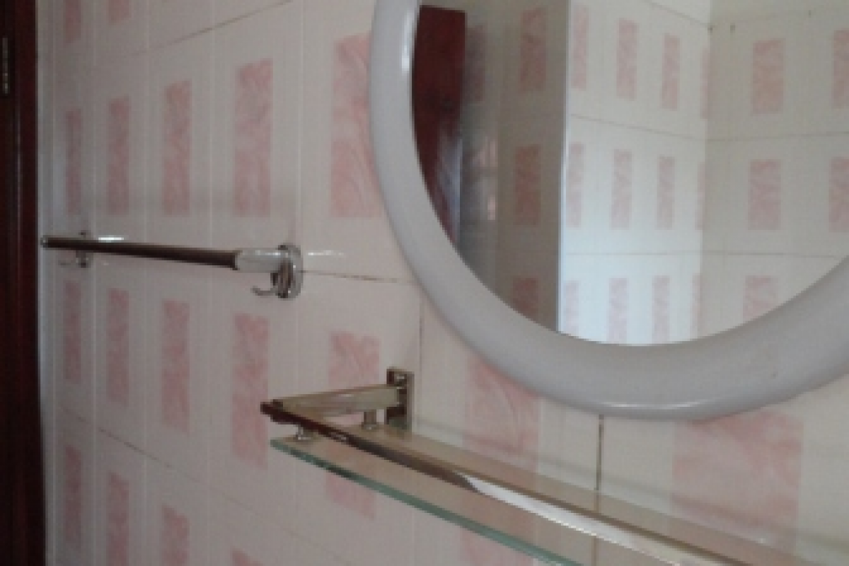 tiled wall with mirror copyright
